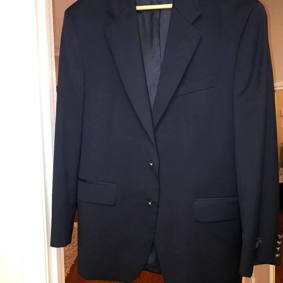 Izod Navy Blazer Wool 41R - Picture 1 of 6